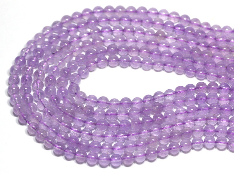 丸ビーズ】ローズアメジスト (EX) 6mm | すべての商品｜パワーストーン