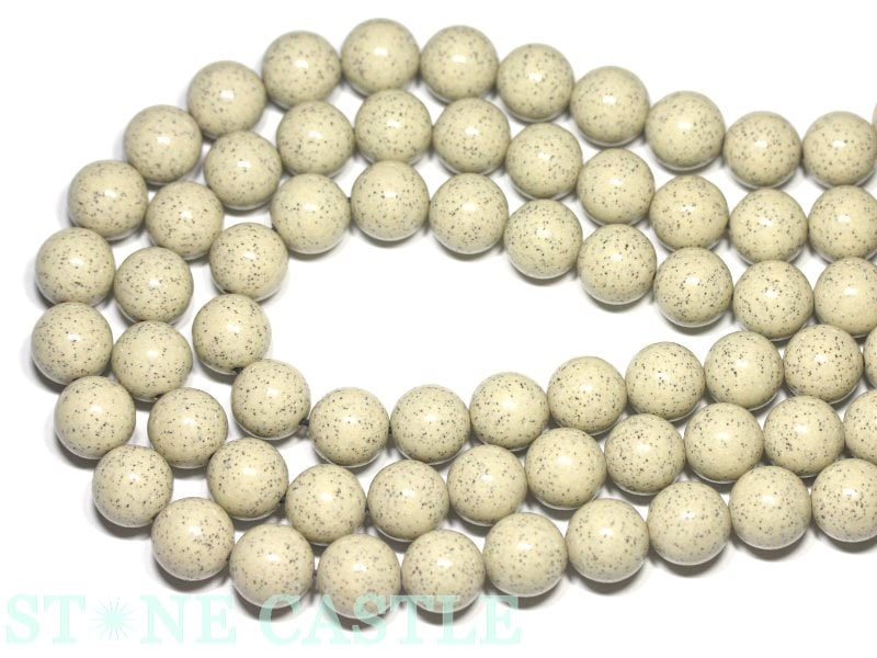 【丸ビーズ】北投石(ほくとうせき) 12mm