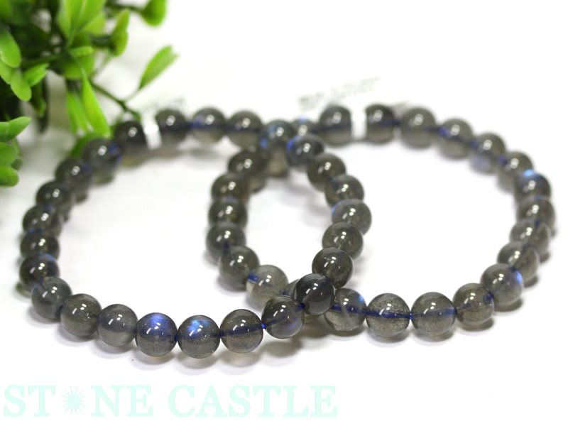 ピンクシラーラブラドライトブレスレット9.5ミリ ピンクシラーも見