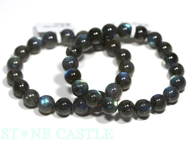 ☆高品質☆【ブレスレット】ラブラドライト (5A) (約9～9.5mm  