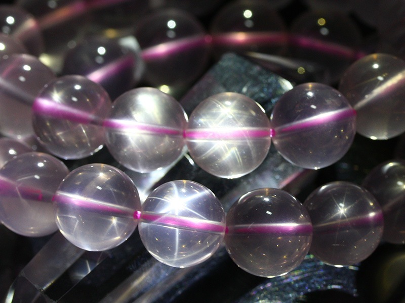 ☆高品質☆【ブレスレット】スターローズクォーツ (3A) (約12.5～13mm