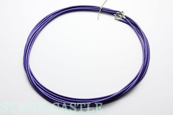 【パーツ】合皮ひもチョーカー 2mm (SV925)