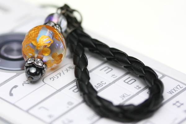 【ストラップ】革ひも編み込みストラップ (茶ひも) 五爪龍 12mm|500円均一|限定・特価商品