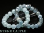☆高品質☆【ブレスレット】アクアマリン (2A) (約10mm)