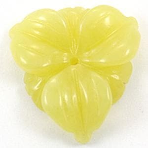 【モチーフビーズ】ハイビスカス オリーブジェード