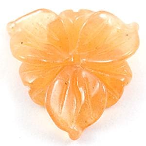 【モチーフビーズ】ハイビスカス ピーチアベンチュリン