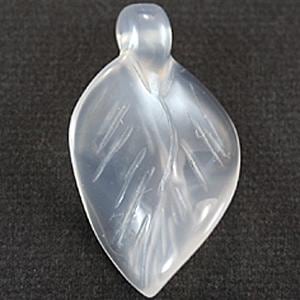 【モチーフビーズ】ひねりリーフ ナチュラルアゲート