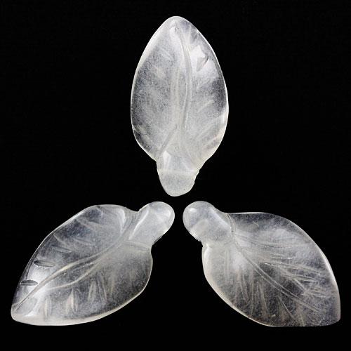 【モチーフビーズ】ひねりリーフ ホワイトオニキス