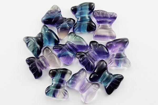 【モチーフビーズ】リボンビーズ フローライト