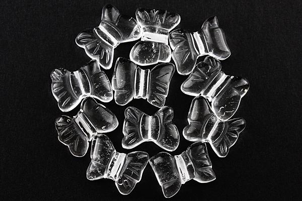 【モチーフビーズ】リボンビーズ 水晶