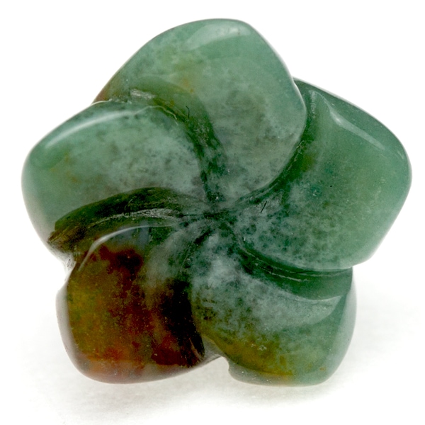 【モチーフビーズ】桔梗 12mm インディアンアゲート