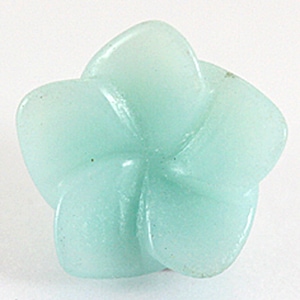 【モチーフビーズ】桔梗 14mm アマゾナイト
