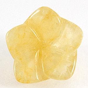 【モチーフビーズ】桔梗 14mm アラゴナイト