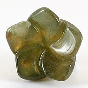 【モチーフビーズ】桔梗 14mm インディアンアゲート