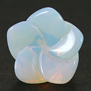 【モチーフビーズ】桔梗 14mm オブシディアンオパール