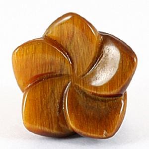 【モチーフビーズ】桔梗 14mm タイガーアイ