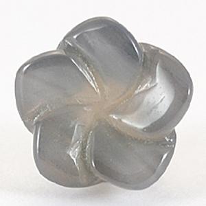 【モチーフビーズ】桔梗 14mm ナチュラルアゲート