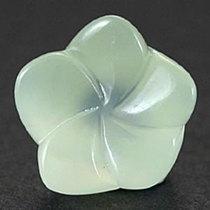 【モチーフビーズ】桔梗 14mm ニュージェード