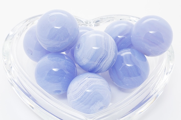 楽天市場】ブルーレースアゲート 8mm 粒売りの通販