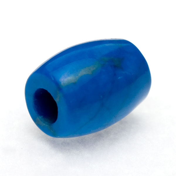 【モチーフビーズ】太鼓型 ハウライトトルコ