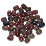 【モチーフビーズ】太鼓型 ブラッドストーン