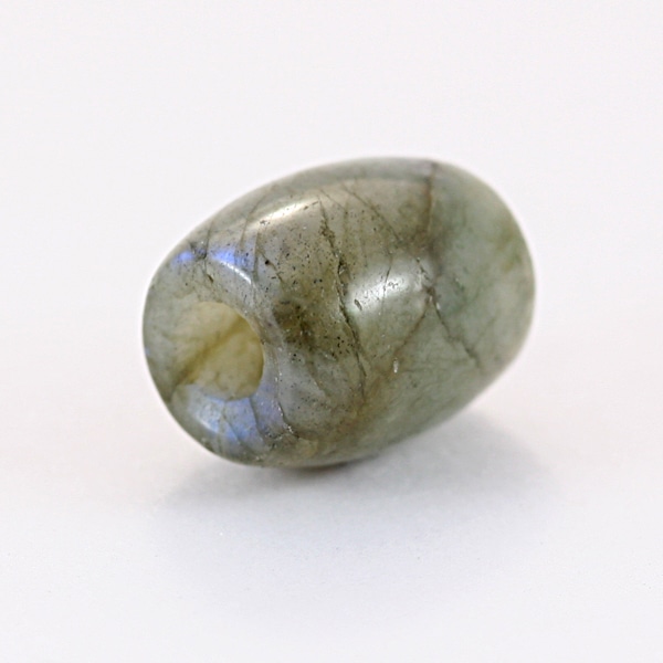 【モチーフビーズ】太鼓型 ラブラドライト