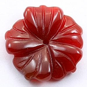 【モチーフビーズ】野バラ レッドメノウ