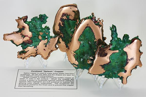 石流通センター】☆一点物☆【置き石】キューブ型 自然銅 (ミシガン州