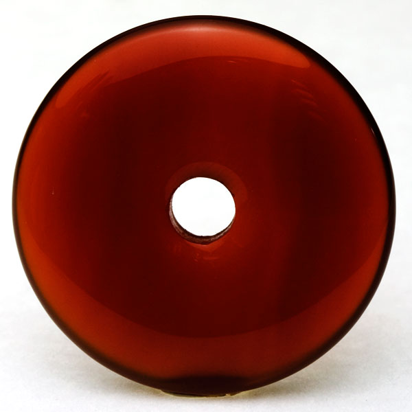 【置き石】ドーナツ型 (ピーディスク) 30mm レッドメノウ