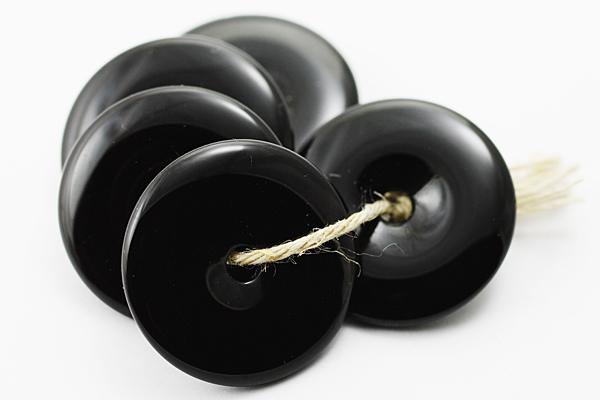 【置き石】ドーナツ型(ピーディスク) 20mm オニキス