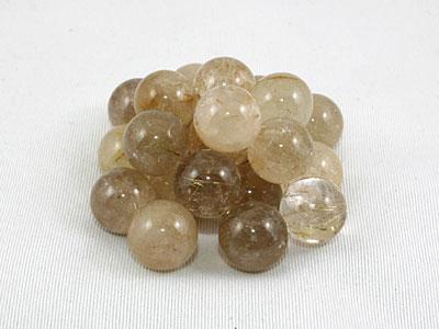 【置き石】丸玉 10mm ルチルクォーツ