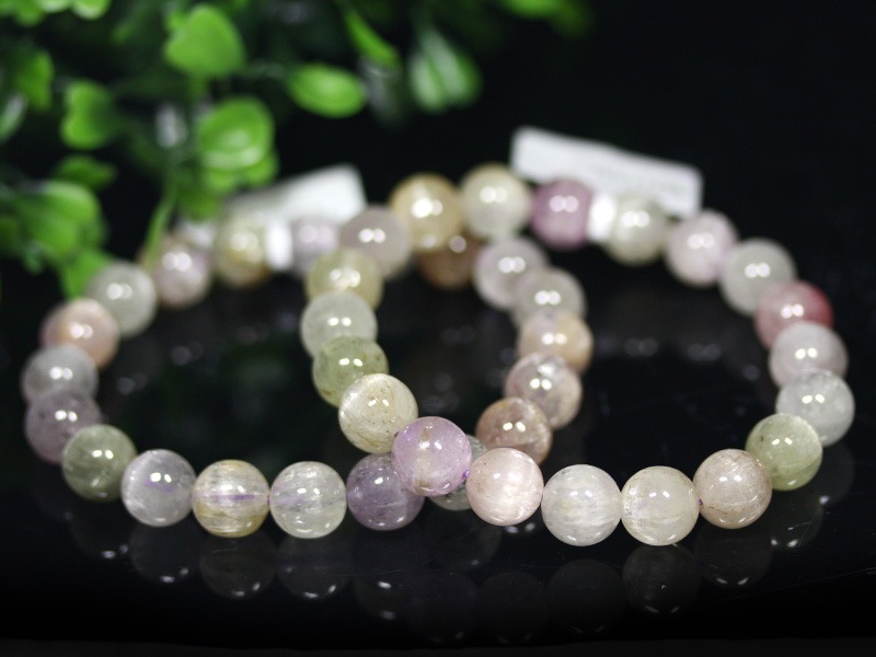 ☆高品質☆【ブレスレット】クンツァイト (A) (約9～9.5mm) | すべての