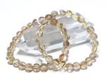 ☆高品質☆【ブレスレット】山梨水晶 (ピンク) (約7.5〜8mm)|日本原産特集|特集