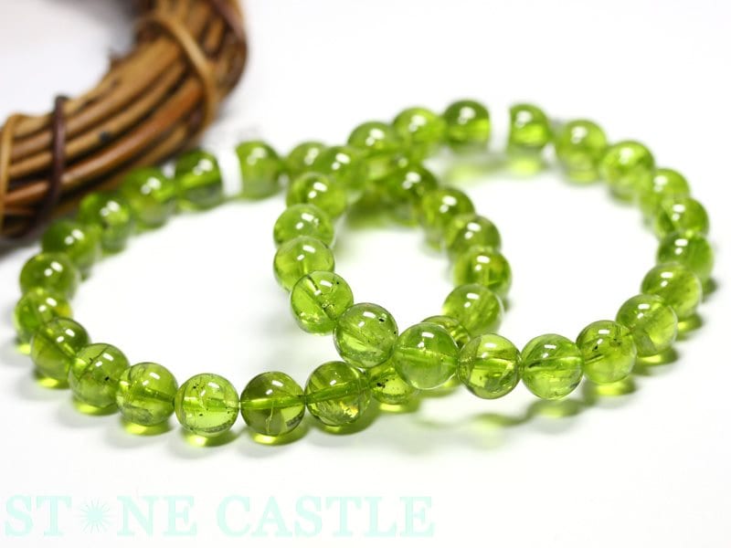 天然高品質 ペリドット ブレスレット 7㎜