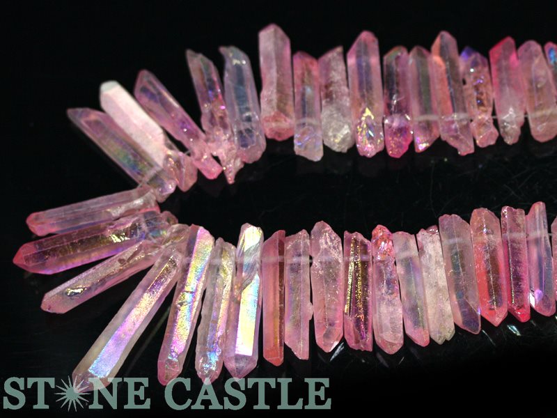 天然 オーロラクォーツ 置物 42mm 手芸素材・材料 