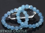 ☆高品質☆【ブレスレット】アクアマリン (5A) (約9〜9.5mm)