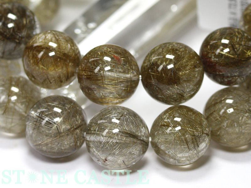 ☆高品質☆【ブレスレット】シルバールチルクォーツ (3A) (約14〜14.5mm) (ケース付)