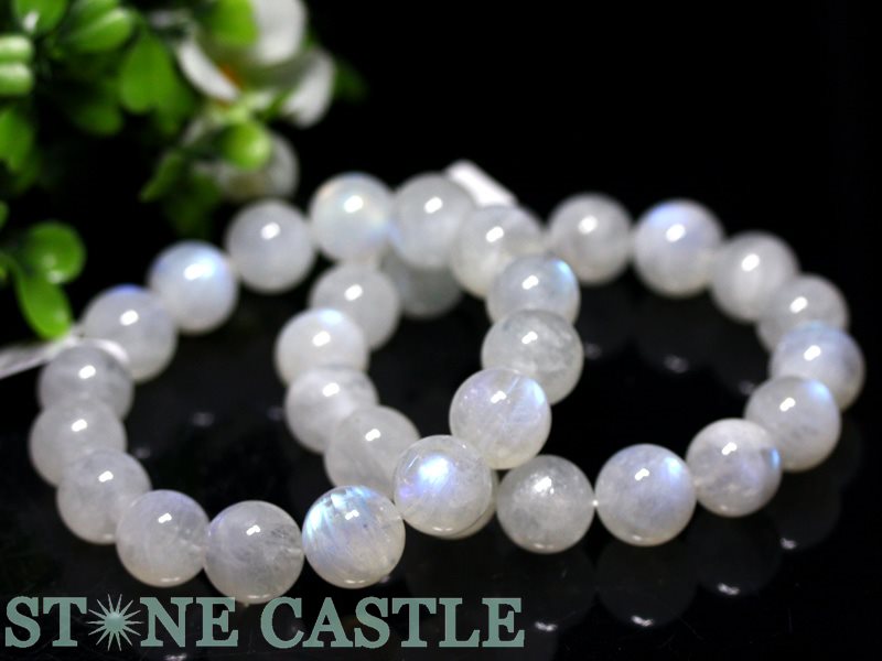 ☆高品質☆【ブレスレット】ムーンストーン (3A) (約13〜13.5mm)