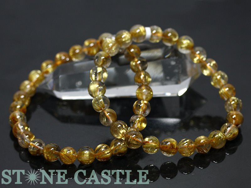 高級】レッド ラビットヘアールチルクォーツ ネックレス 26.7g（楽天  