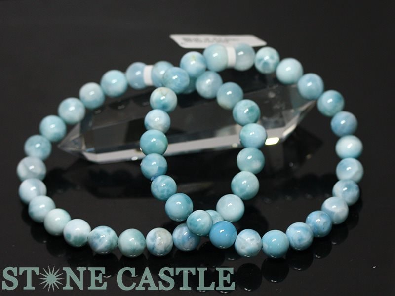 ☆高品質☆【ブレスレット】ラリマー (5A) (約7.5～8mm) (ケース付 