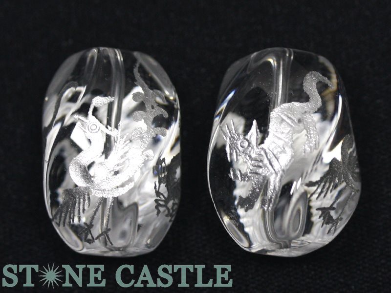 水晶 四神獣 30mm彫刻 水晶 四神獣 30mm彫刻 【公式通販】