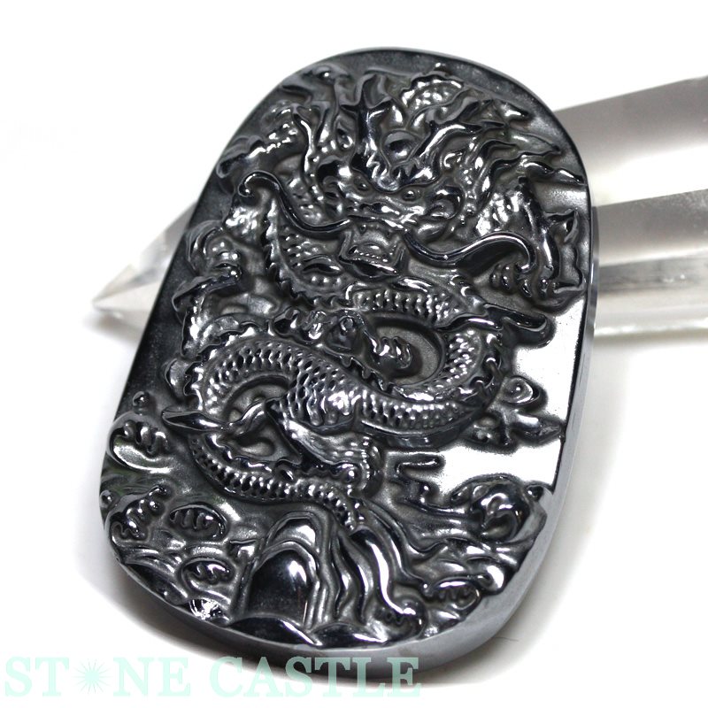 ☆高品質☆【ペンダント】テラヘルツ鉱石 龍 浮き彫り | すべての商品