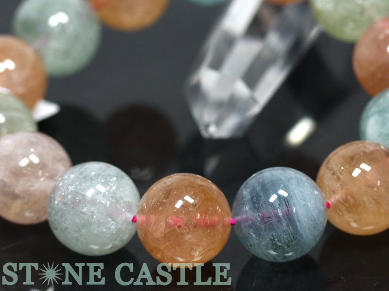 ☆高品質☆【ブレスレット】マルチベリル (3A) (約18mm