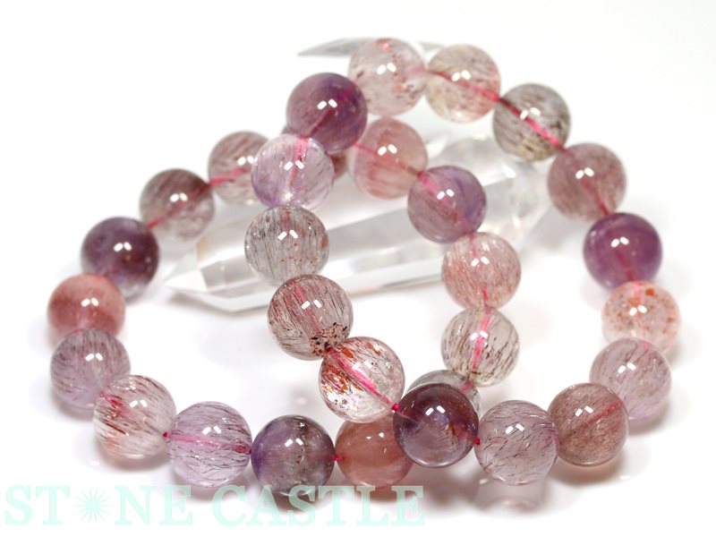 ☆高品質☆【ブレスレット】スーパーセブン (3A) (ブラジル産) (約15 