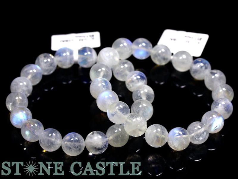 ☆高品質☆【ブレスレット】ムーンストーン (6A) (約12.5〜13mm) (ケース付)