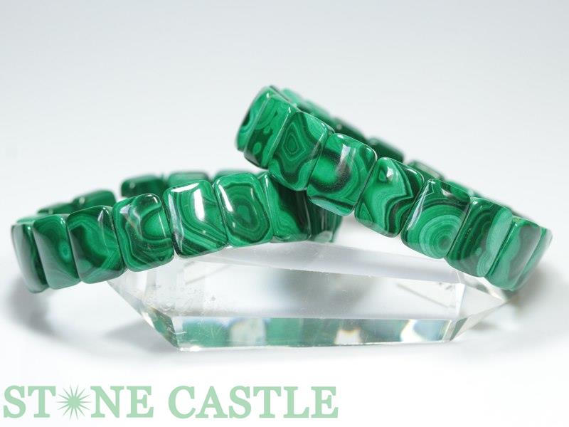 ☆高品質☆【ブレスレット】マラカイト バングル (約10x14mm) | すべて 