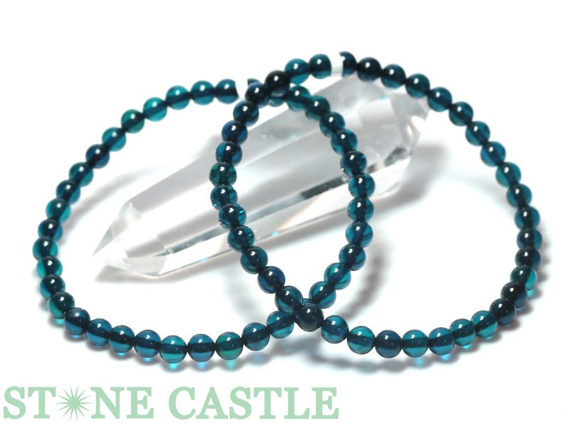 ☆高品質☆【ブレスレット】サファイアブルーアンバー (琥珀