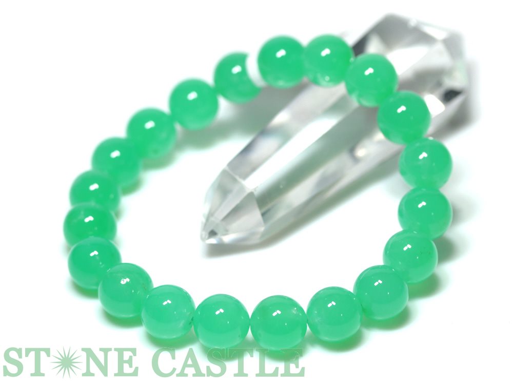 クリソプレーズ　ブレスレット ☆高級一点物☆【ブレスレット】クリソプレーズ (最高級) 7839F (約10