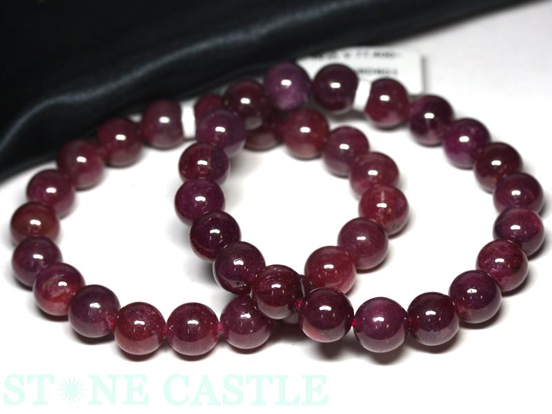 ☆高品質☆【ブレスレット】ルビー (最高級) (約11.5～12mm) (ケース付 