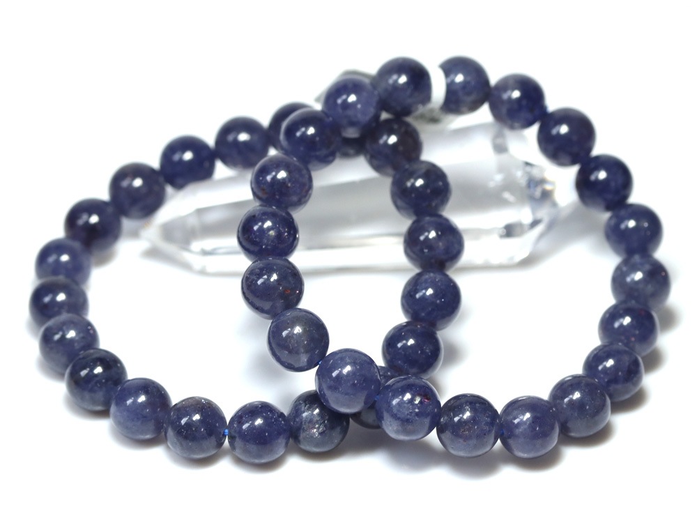 ☆高品質☆【ブレスレット】ブラッドショットアイオライト (3A) 約10.5